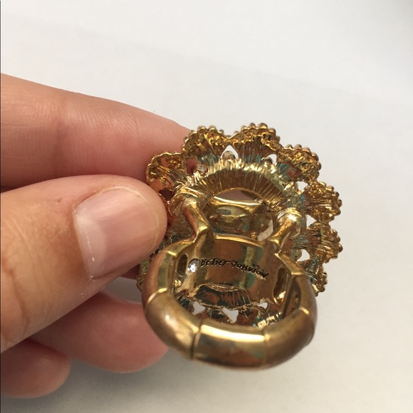 Betsey Johnson Teal Mermaid Stretch Ring - Picture 5 of 16